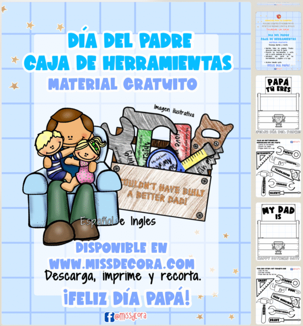 Tarjeta Día del padre (Herramientas)